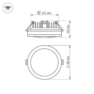 Точечный светильник LTD 018042