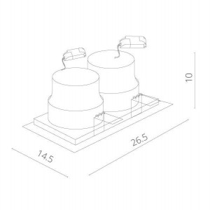 Точечный светильник Privato A7018PL-2WH