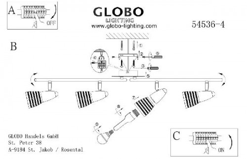 Спот Caleb 54536-4