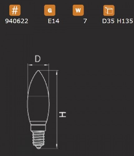 Лампочка светодиодная LED 940622