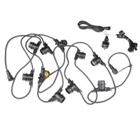 Гирлянда  UDL-K121 10/E27/5M 5C IP65 BLACK BELT-LIGHT
