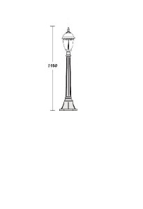 Наземный фонарь 89107S Bl