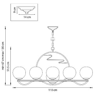 Подвесная люстра Enna 762117