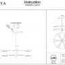 Потолочная люстра Gabby FR6009PL-L66GR