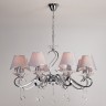 Подвесная люстра Kelly 10085/8 хром/прозрачный хрусталь Strotskis