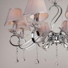 Подвесная люстра Kelly 10085/8 хром/прозрачный хрусталь Strotskis