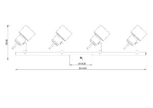 Спот Almach A1906PL-4WH