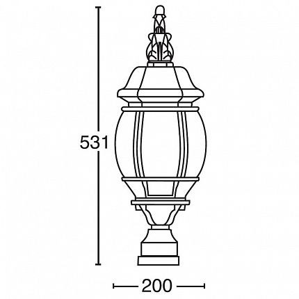 Плафон  83403L Bl