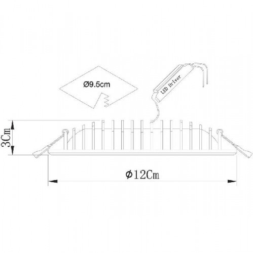 Точечный светильник Sirio A7203PL-2WH