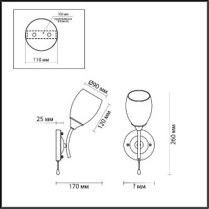 Бра Alexis 4552/1W
