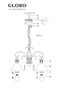 Подвесная люстра Aries 68410-2