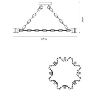 Потолочная люстра Riverrun A9344PL-8BK