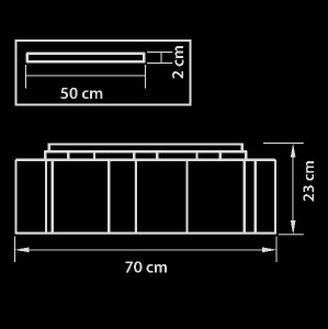 Потолочный светильник Nubi ondoso 802091