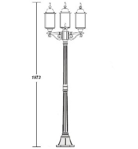 Наземный фонарь 64708 B Bl