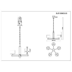 Подвесная люстра Danae SLE105803-05