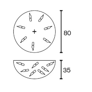 Потолочная люстра Delphinium DP80N