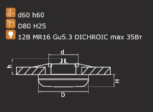 Точечный светильник Piano mini 011270