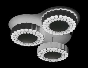 Потолочная люстра Orbital Hi-tech FH12/3 WH 96W D500