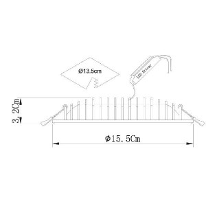 Точечный светильник Sirio A7205PL-2WH