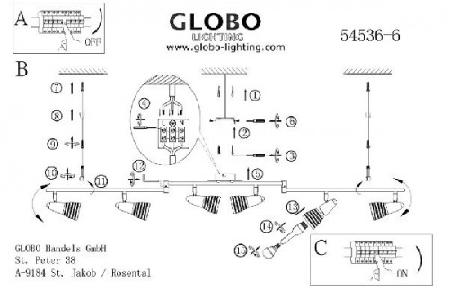 Спот Caleb 54536-6