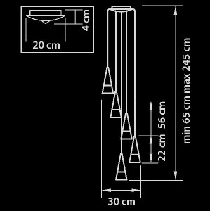 Подвесной светильник Conicita 804257