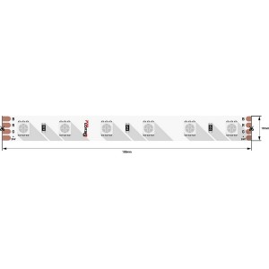 Светодиодная лента LUX DSG560-24-RGB-33