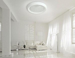 Потолочный светильник Orbital Crystal Sand FS1240 WH/SD 48W D500