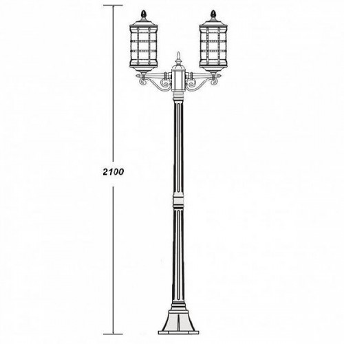Наземный фонарь  81208 А Bl