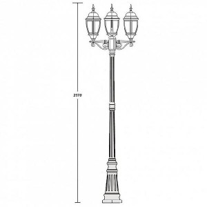 Наземный фонарь 91209L B Gb