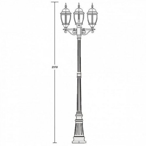Наземный фонарь  91209L B Gb
