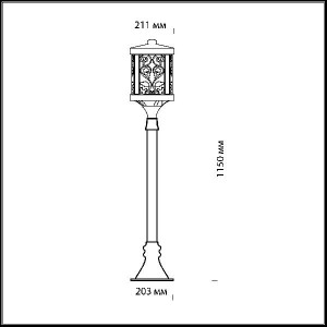 Наземный фонарь Kordi 2286/1A
