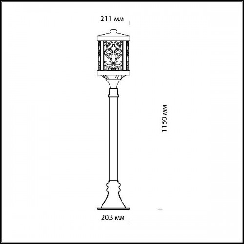 Наземный фонарь Kordi 2286/1A