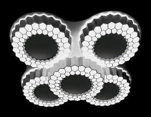 Потолочная люстра Orbital Hi-tech FH13/5 WH 160W D550*550