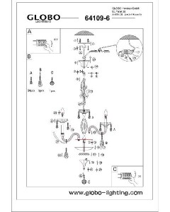 Подвесная люстра Sanja 64109-6