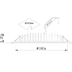 Точечный светильник Sirio A7207PL-2WH