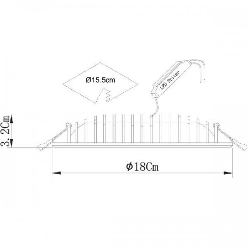 Точечный светильник Sirio A7207PL-2WH