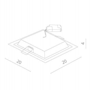 Точечный светильник Raggio A4018PL-1WH
