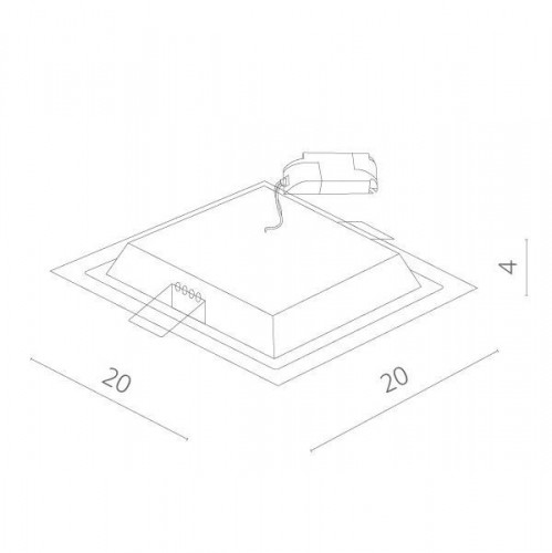 Точечный светильник Raggio A4018PL-1WH