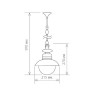 Уличный светильник подвесной Talli брауни Talli H брауни (GL 3002H)