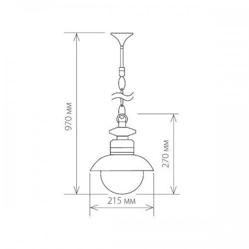 Уличный светильник подвесной Talli брауни Talli H брауни (GL 3002H)