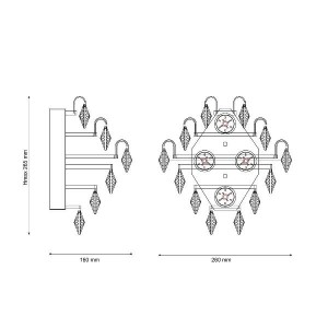 Бра Eva Eva W591.4 oro LED