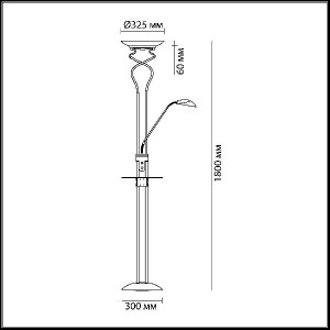 Торшер Axton 2487/F