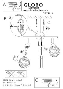 Настенно-потолочный светильник Orlene 56392-2