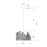 Подвесной светильник City 50066/3 белый