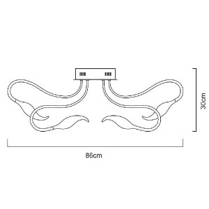 Потолочная люстра Rino A9475PL-9WH