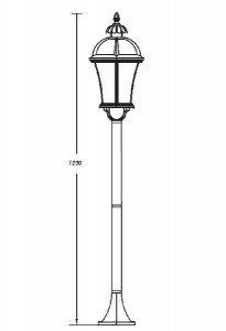 Наземный фонарь 95206L Bl
