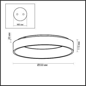 Потолочный светильник Sole 4062/50CL