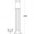 Наземный фонарь Sauro D15.554.000.VXE27H.FC1