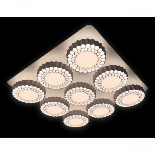 Потолочная люстра Orbital Hi-tech FH14/9 WH 288W D750*750