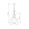 Уличный светильник подвесной Talli черный Talli H черный (GL 3002H)
